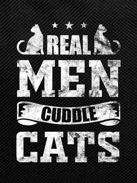 Real Men Cuddle Cats