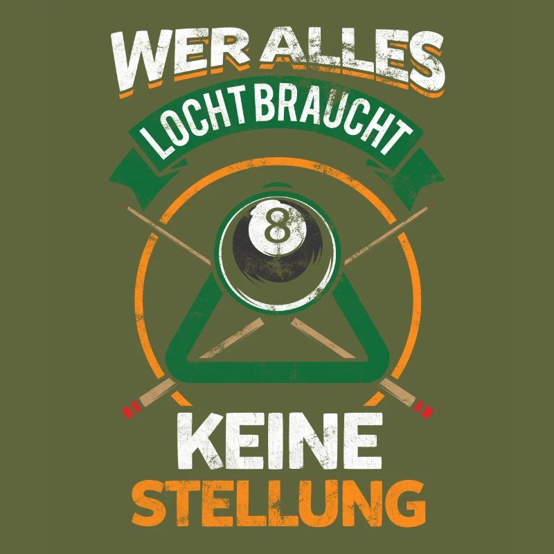 Lustiges Billard Spruch Geschenk