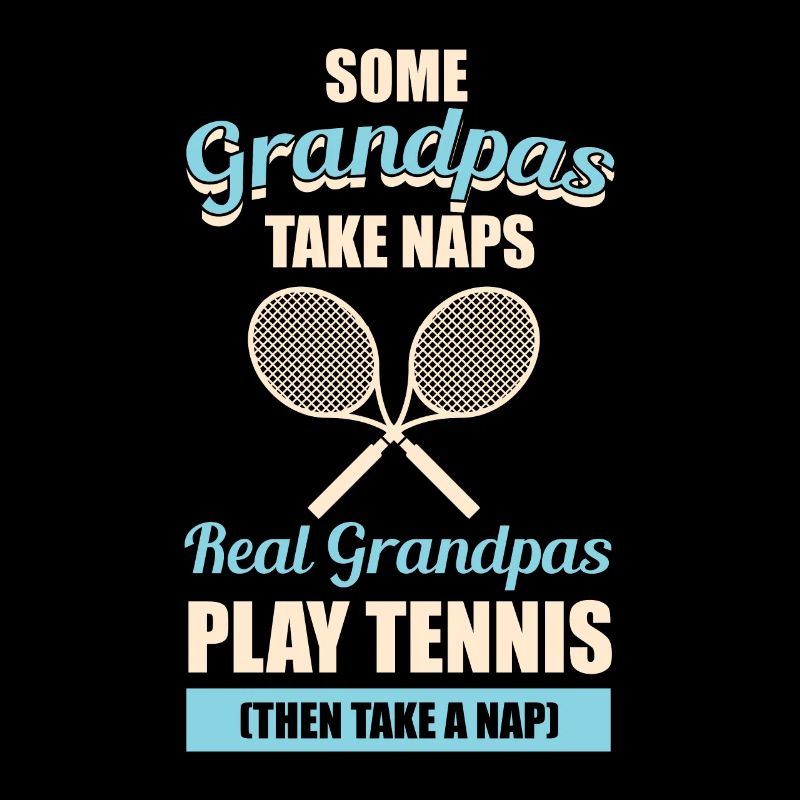 Tennis Opa Geschenk