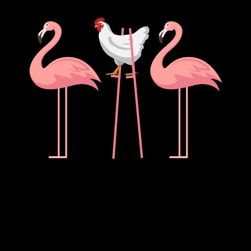 Flamingo chicken funny gift idea