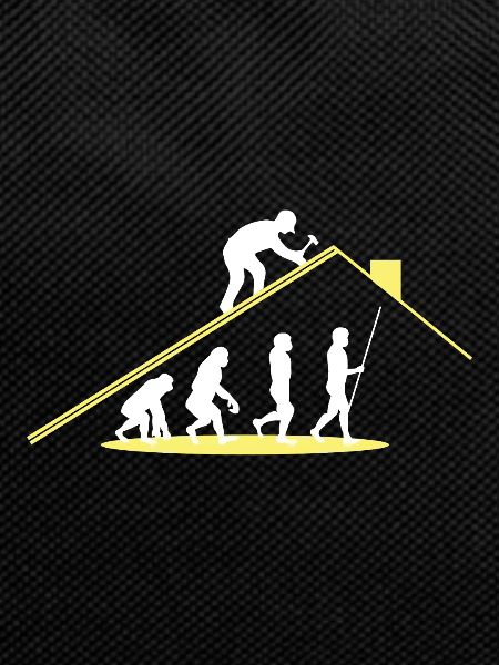 Dachdecker Evolution Arbeiter