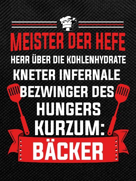 Bäcker Spruch Geschenk