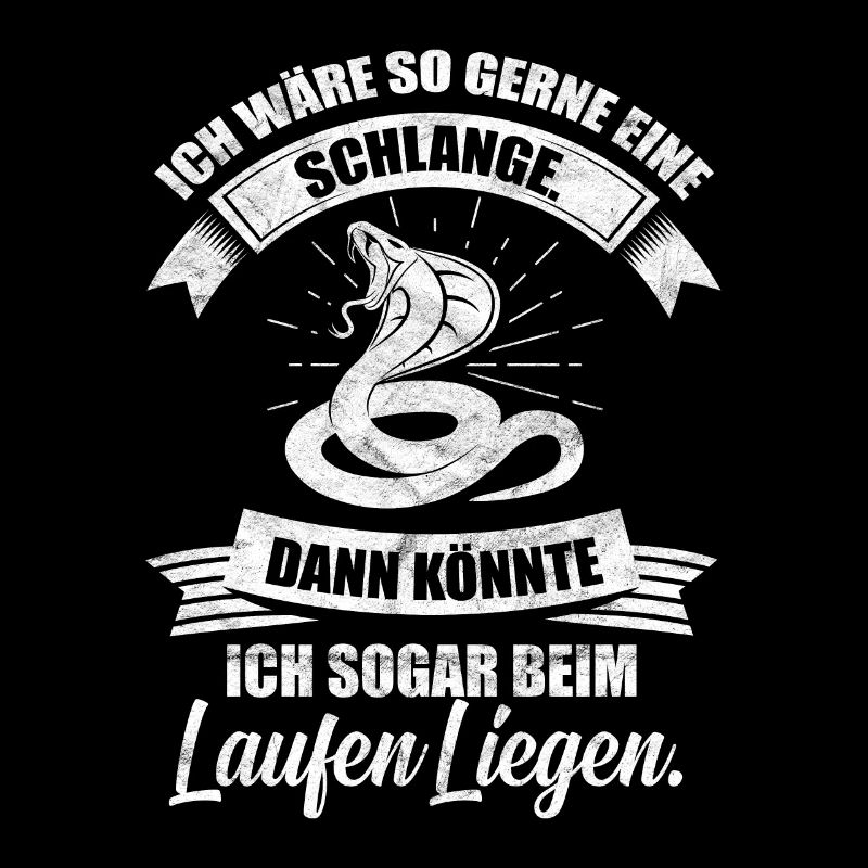 Schlange lustiger Schlangen Spruch