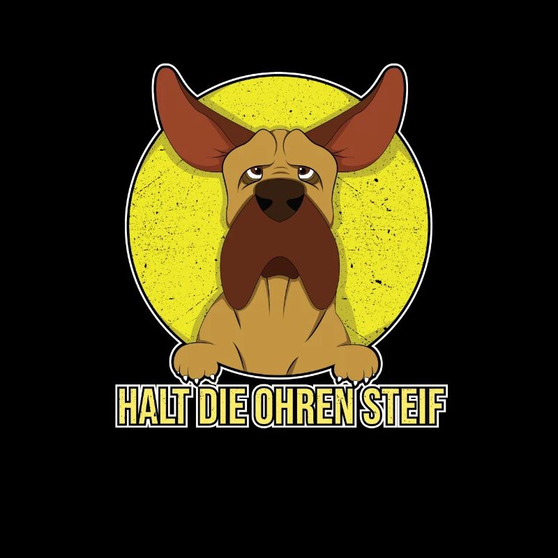 Gardez vos oreilles raides chien