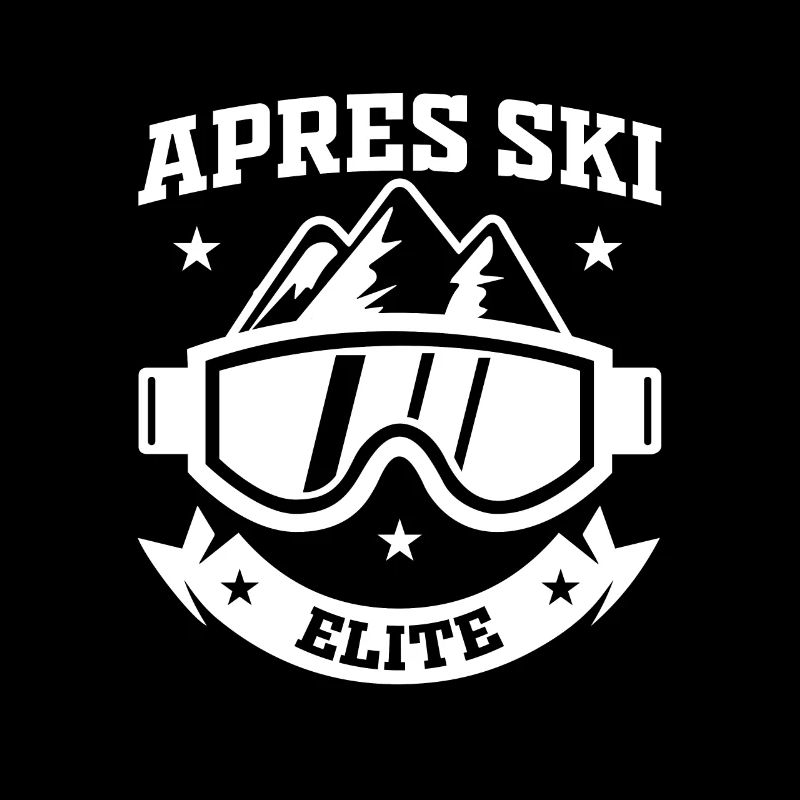 Skieur ski après ski élite