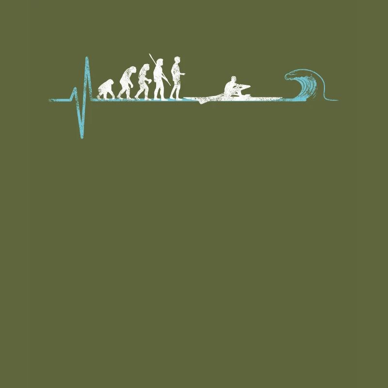 Rudern Evolution eines Ruderer