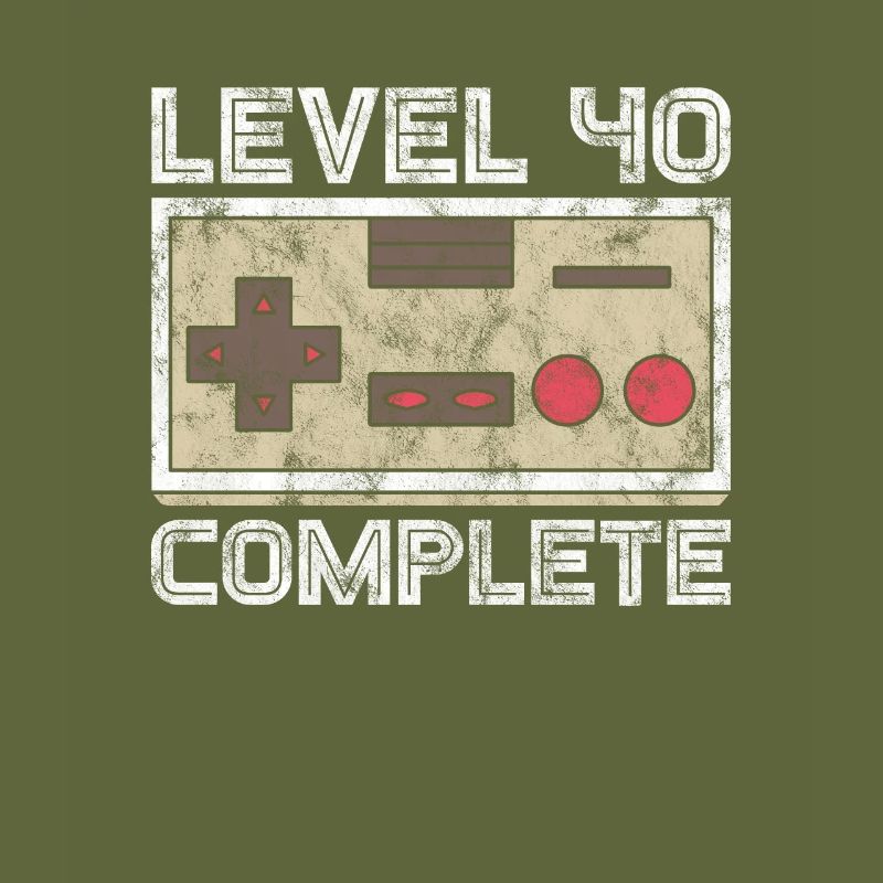 Level 40 Complete Gamer Geburtstag Geschenk