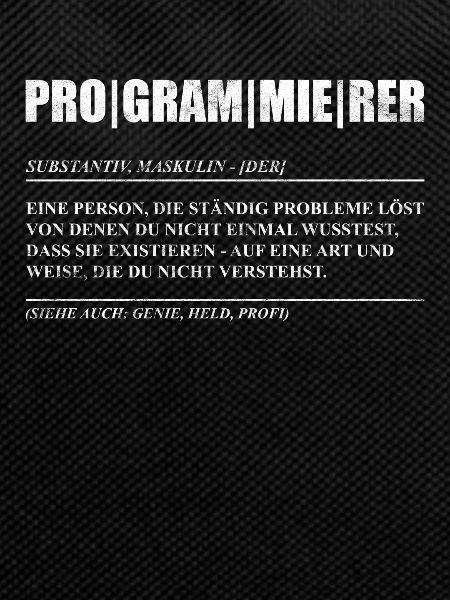 Programmierer Coder Code Nerd Geschenkidee