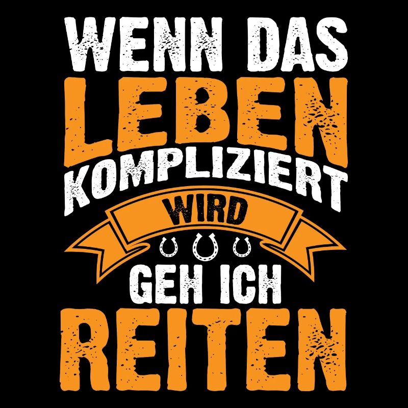 Pferd Kaltblut Reiten Reiter Sprüche Geschenkidee