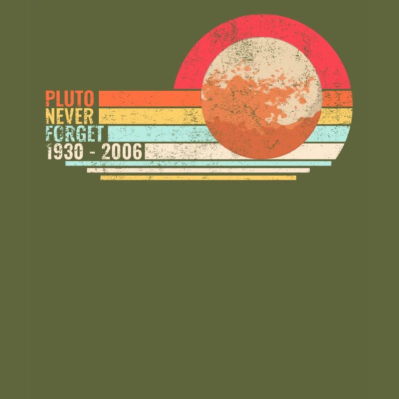 Vintage Never Forget Pluto - Retro Geschenk