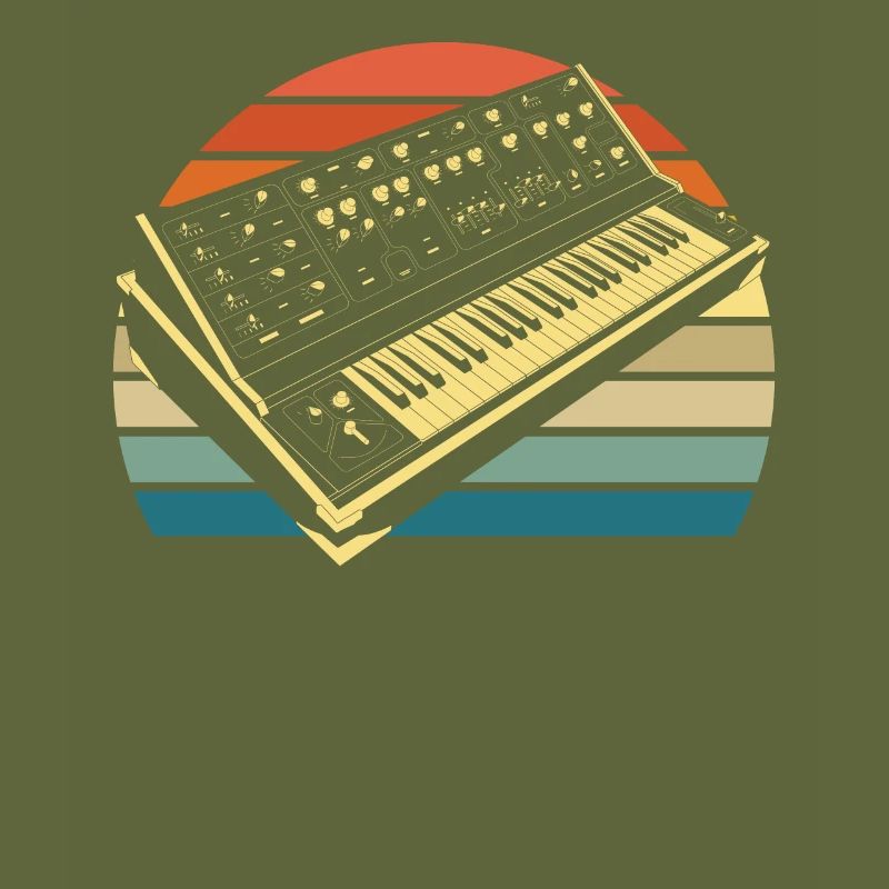 Analog Retro Synthesizer Geschenk