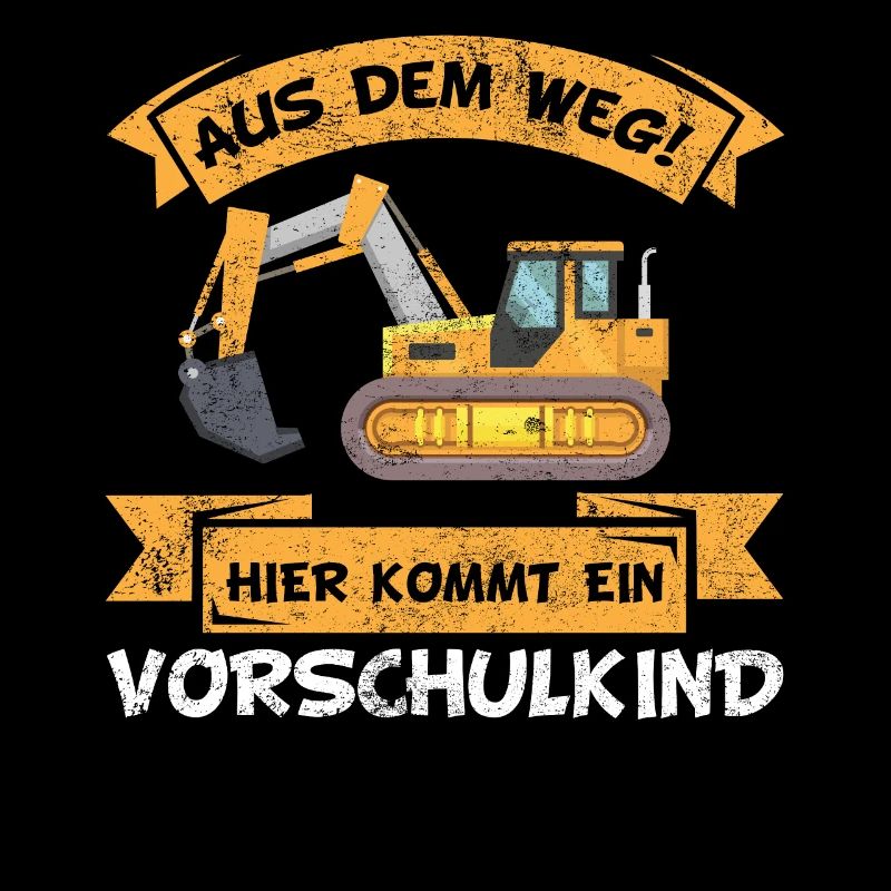 Vorschulkind Vorschule Schulanfang Bagger