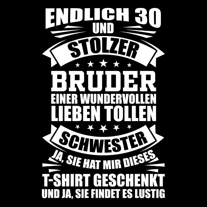 30 Geburtstag Bruder Geschwister Geschenkidee