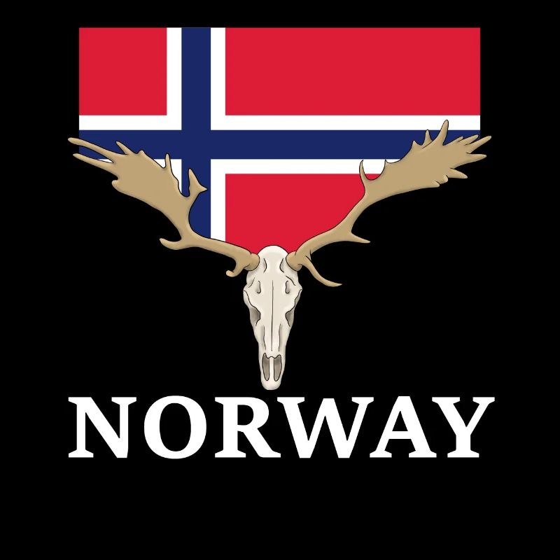 Norwegen Elche Flagge Expedition Oslo Urlaub
