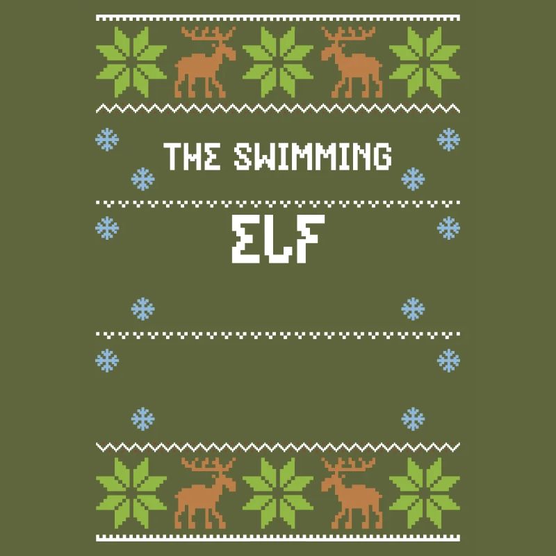 The Swimming Elf - Ugly Christmas