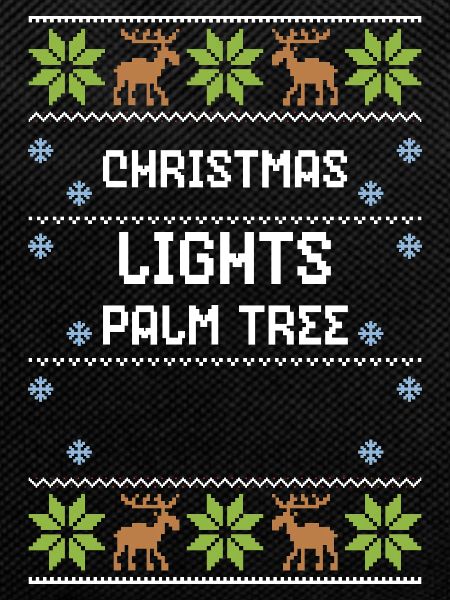 Christmas Lights Palm Tree