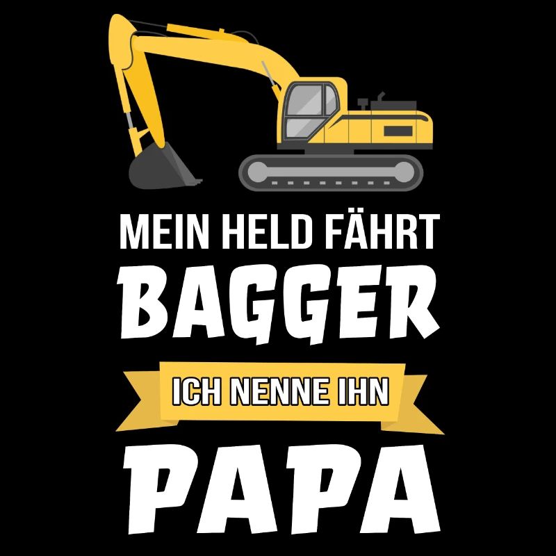 Bagger Baggerfahrer Bauarbeiter Papa Geschenk