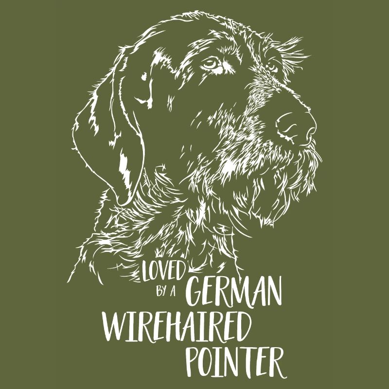 Loved by a German Wirehaired Pointer Hundespruch