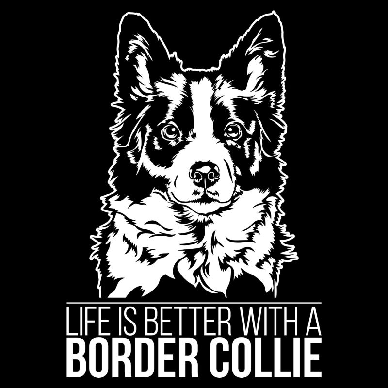 Border Collie life is better Hunde Spruch Wilsigns