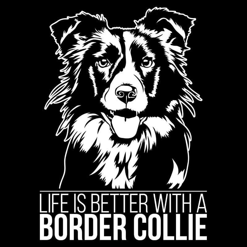 Border Collie life is better Hunde Spruch Wilsigns