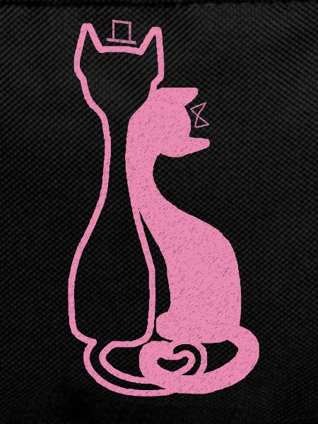 Elegant Cat Couple – Pink