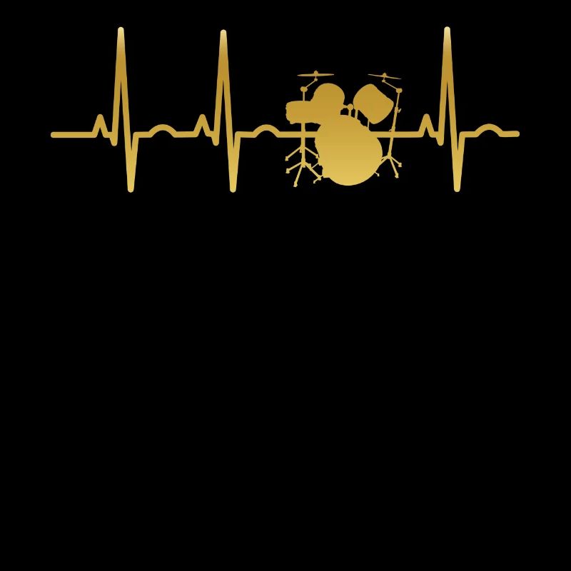 evolution ekg heartbeat DRUMMER SCHLAGZEUG drums