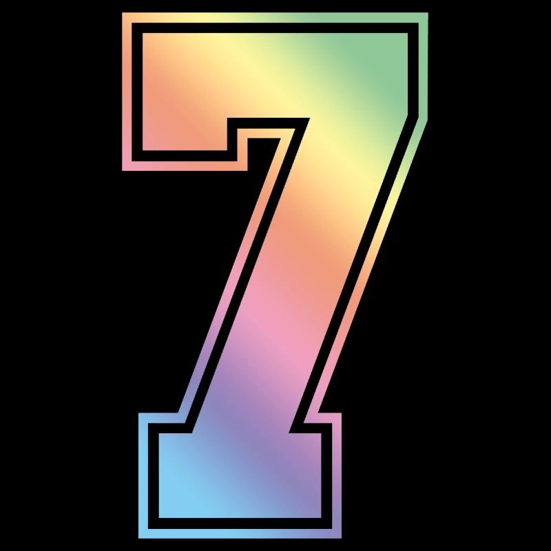 7 Number Colorful