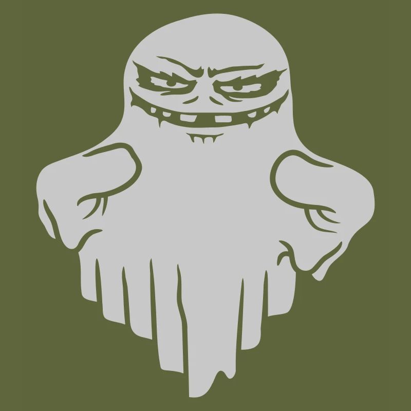 Comic schwebender Monster Geist