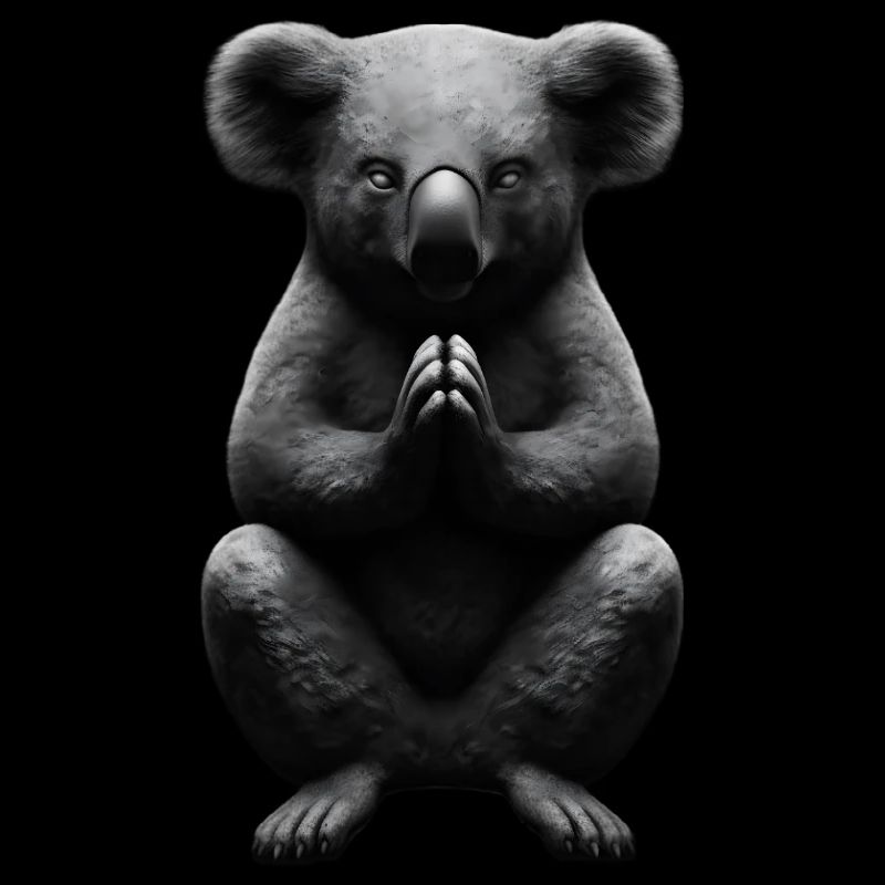 Praying Koala Buddha