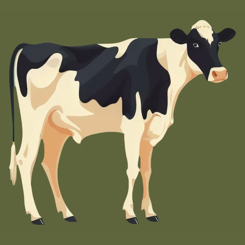Standing Cow - Simple Design