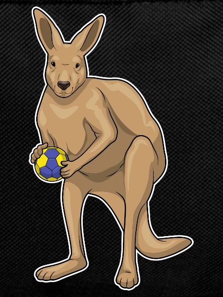 Kangaroo Handball Player Handball