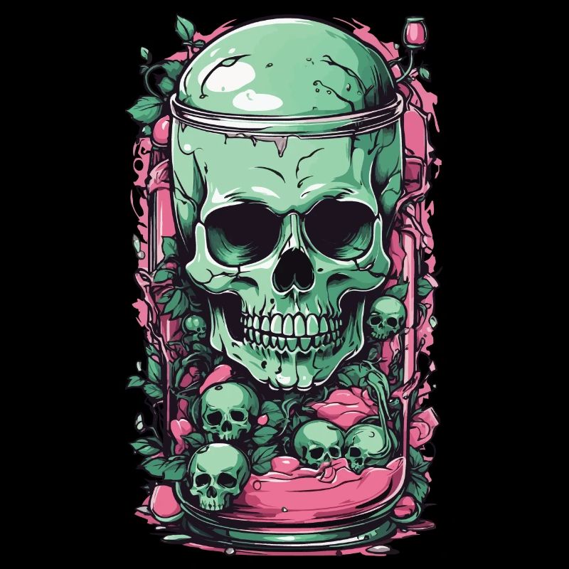 Goth Skull Candy Pastel Gothic Weirdcore Design