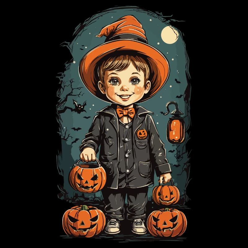 Retro Halloween Kind Trick or Treat Design