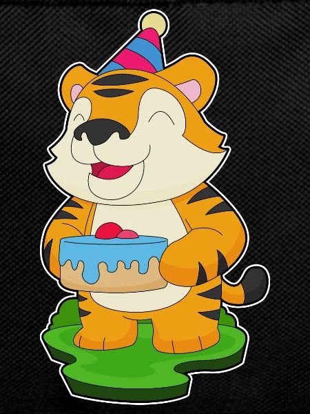 Tiger Birthday Cake