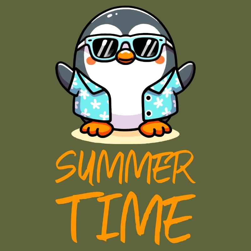 Pinguin Sommerzeit