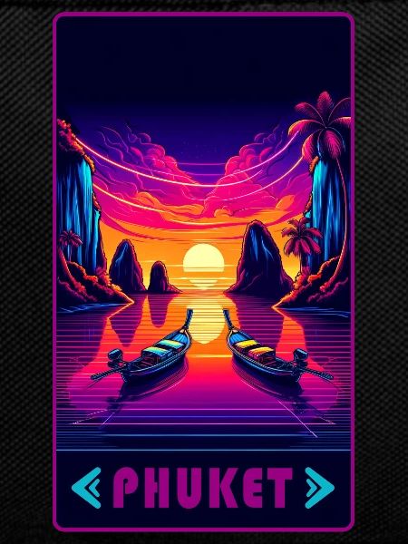Phuket Thailand sunset design