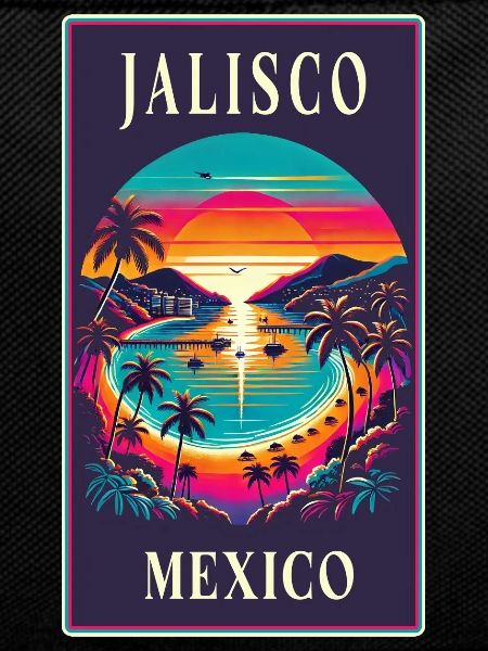 Jalisco Mexico palm tree design