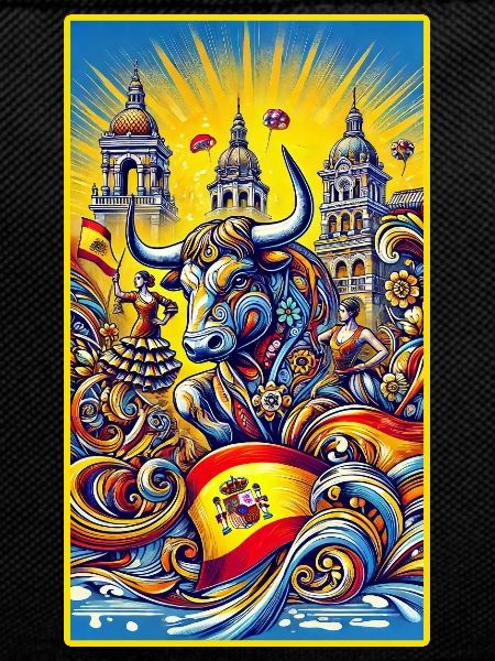 Spain bull Espana design