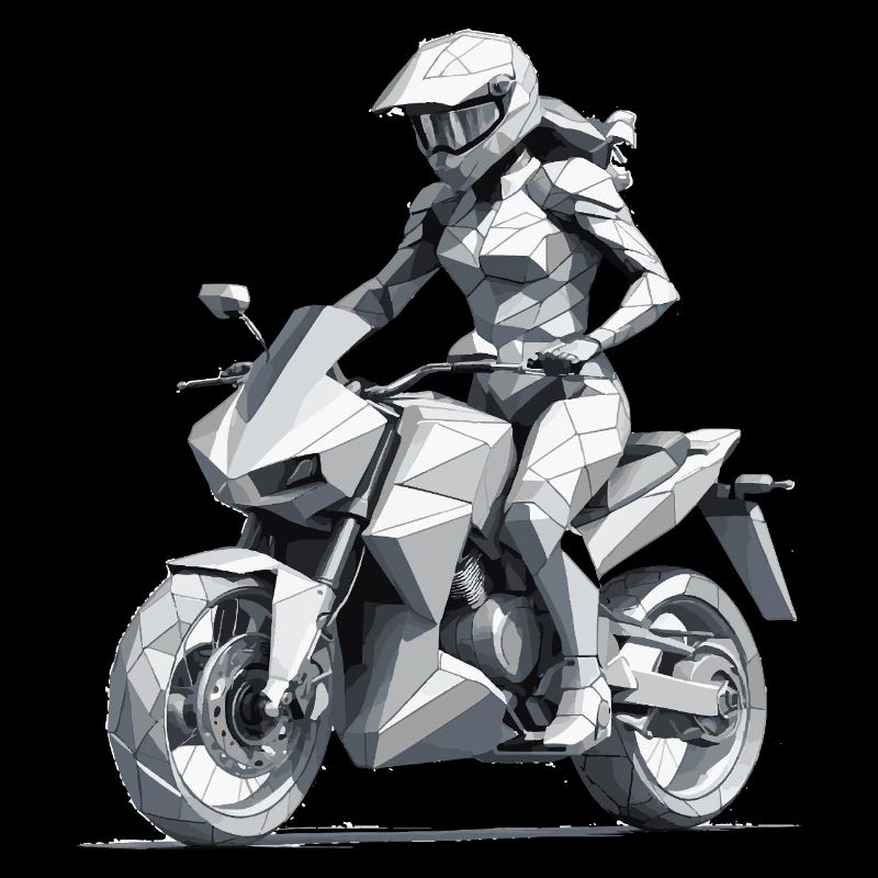 Motarde fille - Conception de moto
