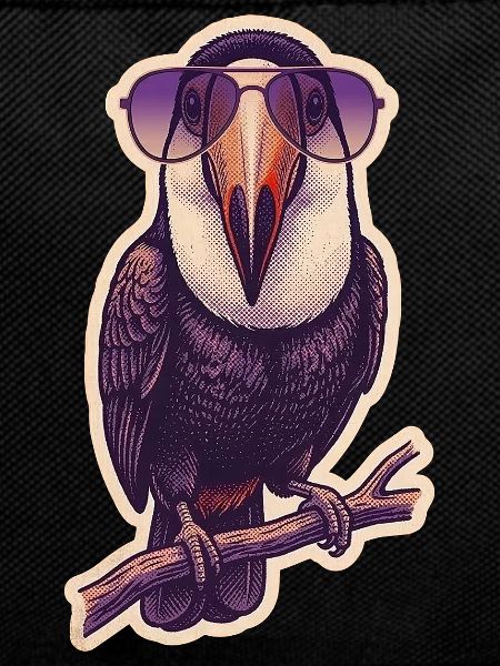 Crazy Toucan with Sunglasses
