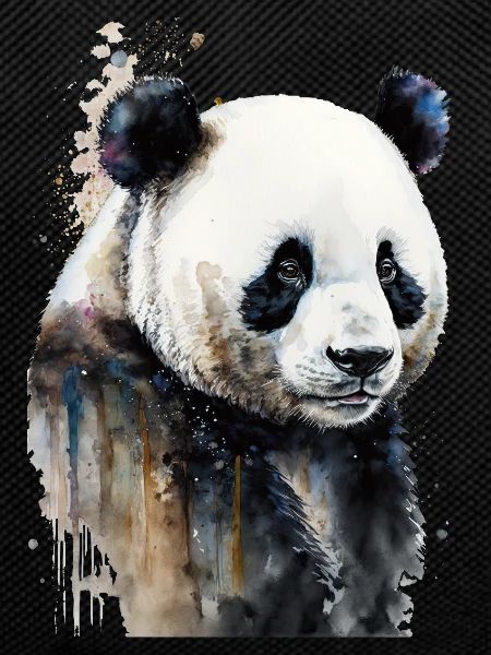 Panda Wasserfarben