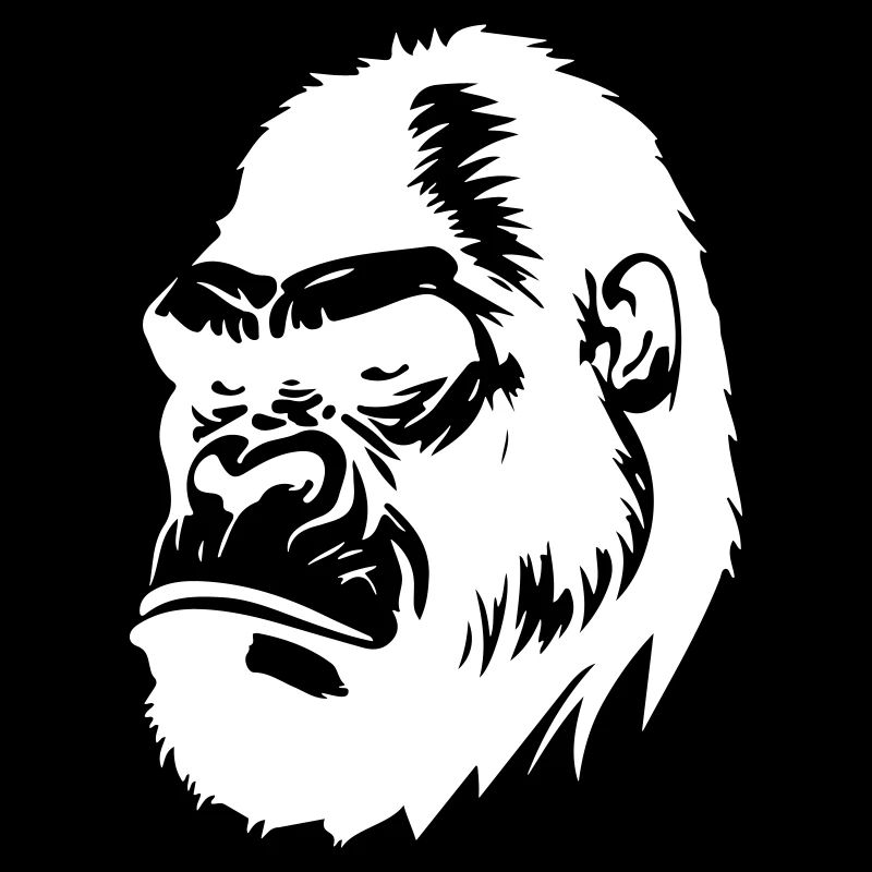 Gorilla Symbol Silhouette