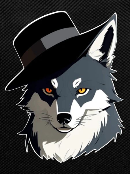 Wolf mit Hut