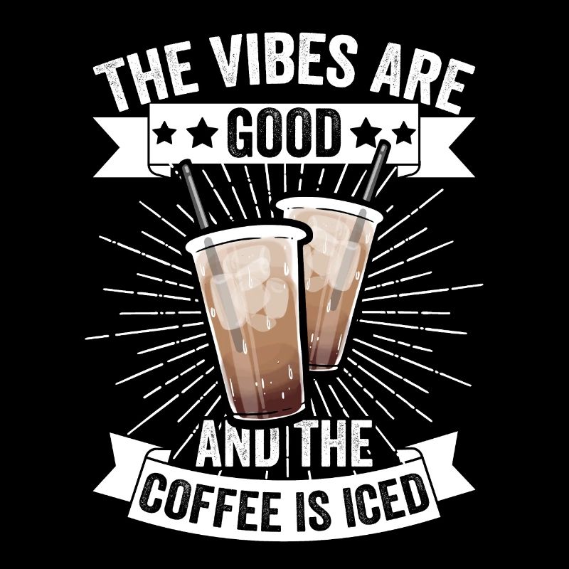 Drôle Les vibrations sont bonnes et le café est glacé