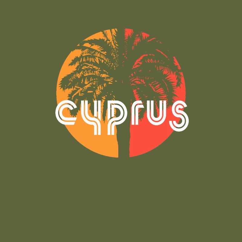 Cyprus Artistic Vacation Souvenir Palm Tree