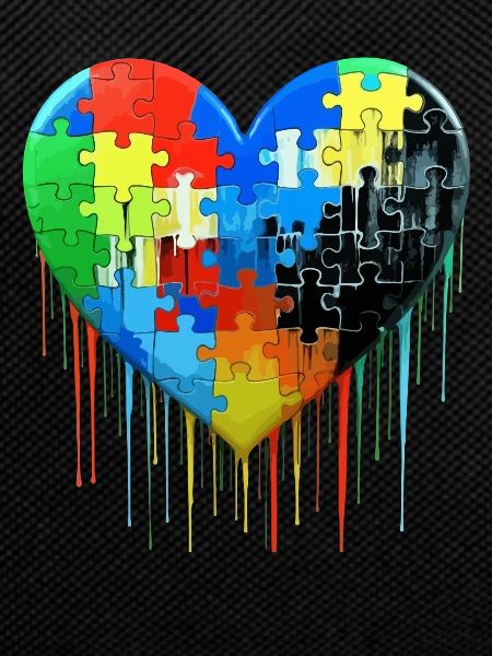 Autism Puzzle Heart