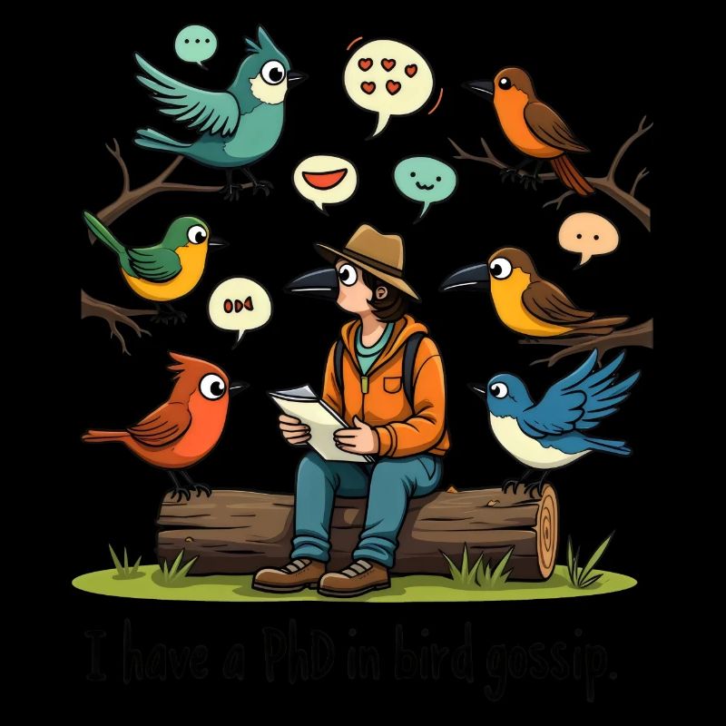 Birdwatcher Ornithology PhD In Bird Swatter