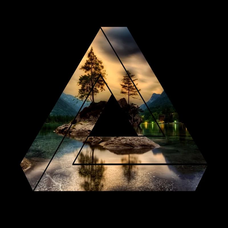 Nature Triangle Forest Lac