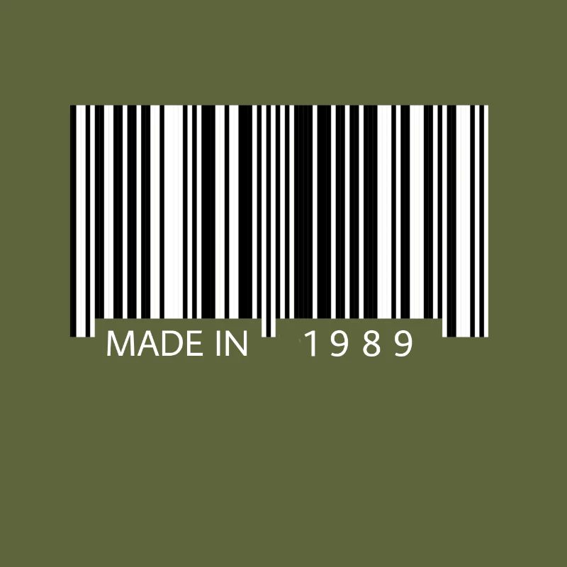 Made in 1989 Barcode Geschenk