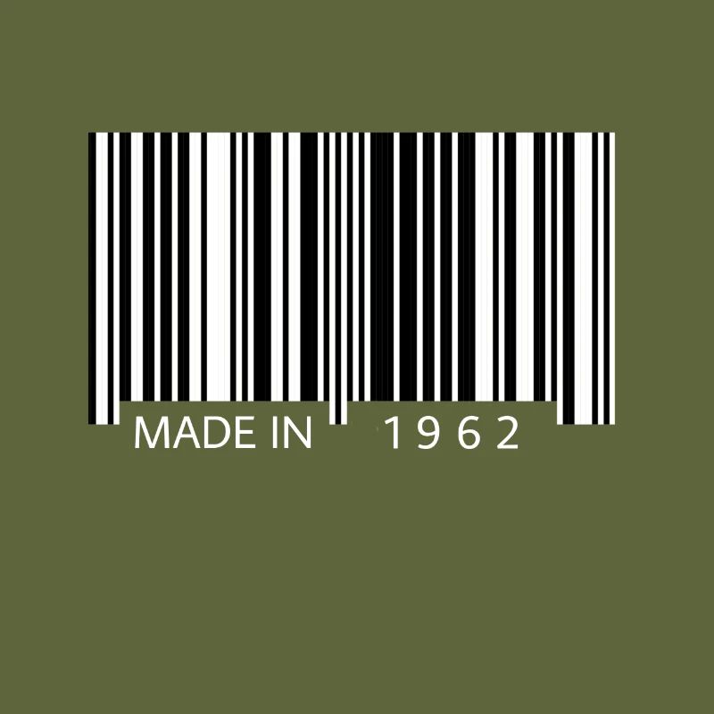 Made in 1962 Barcode Geschenk